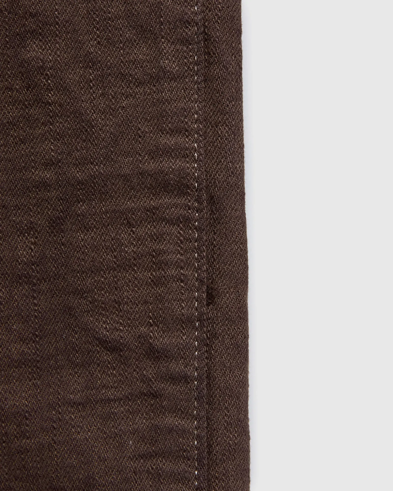 BOS710XX-KU "Shizen" 18oz Kuri Chestnut Selvedge Denim - Slim Straight Fit