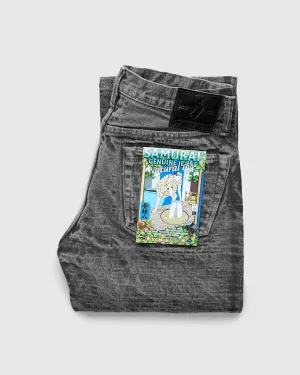 BOS710XX-SU "Shizen" 18oz Sumi Ink Selvedge Denim - Slim Straight Fit