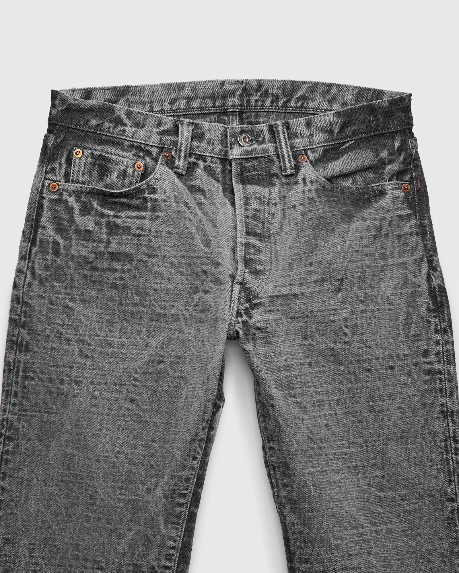 BOS710XX-SU "Shizen" 18oz Sumi Ink Selvedge Denim - Slim Straight Fit