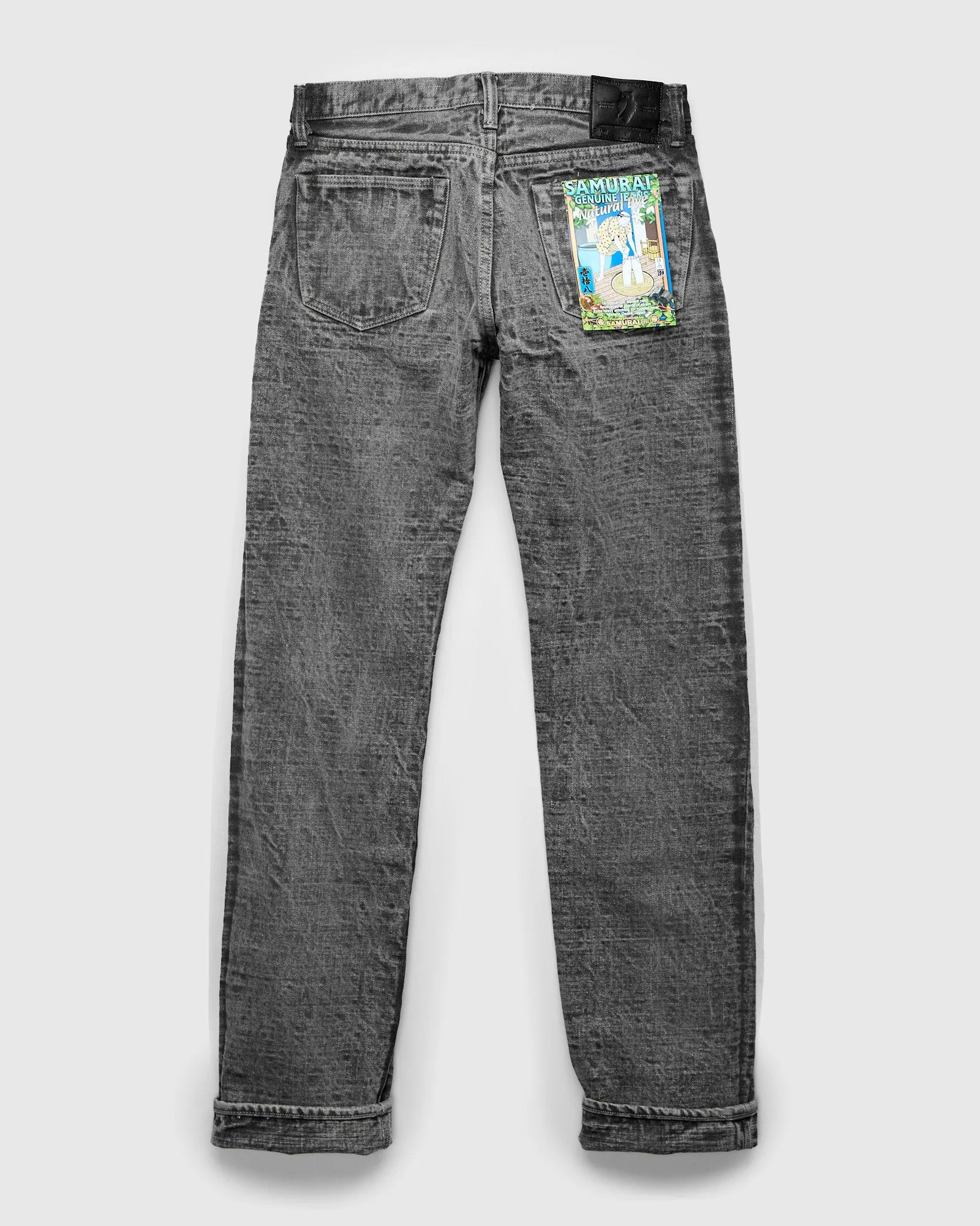 BOS710XX-SU "Shizen" 18oz Sumi Ink Selvedge Denim - Slim Straight Fit