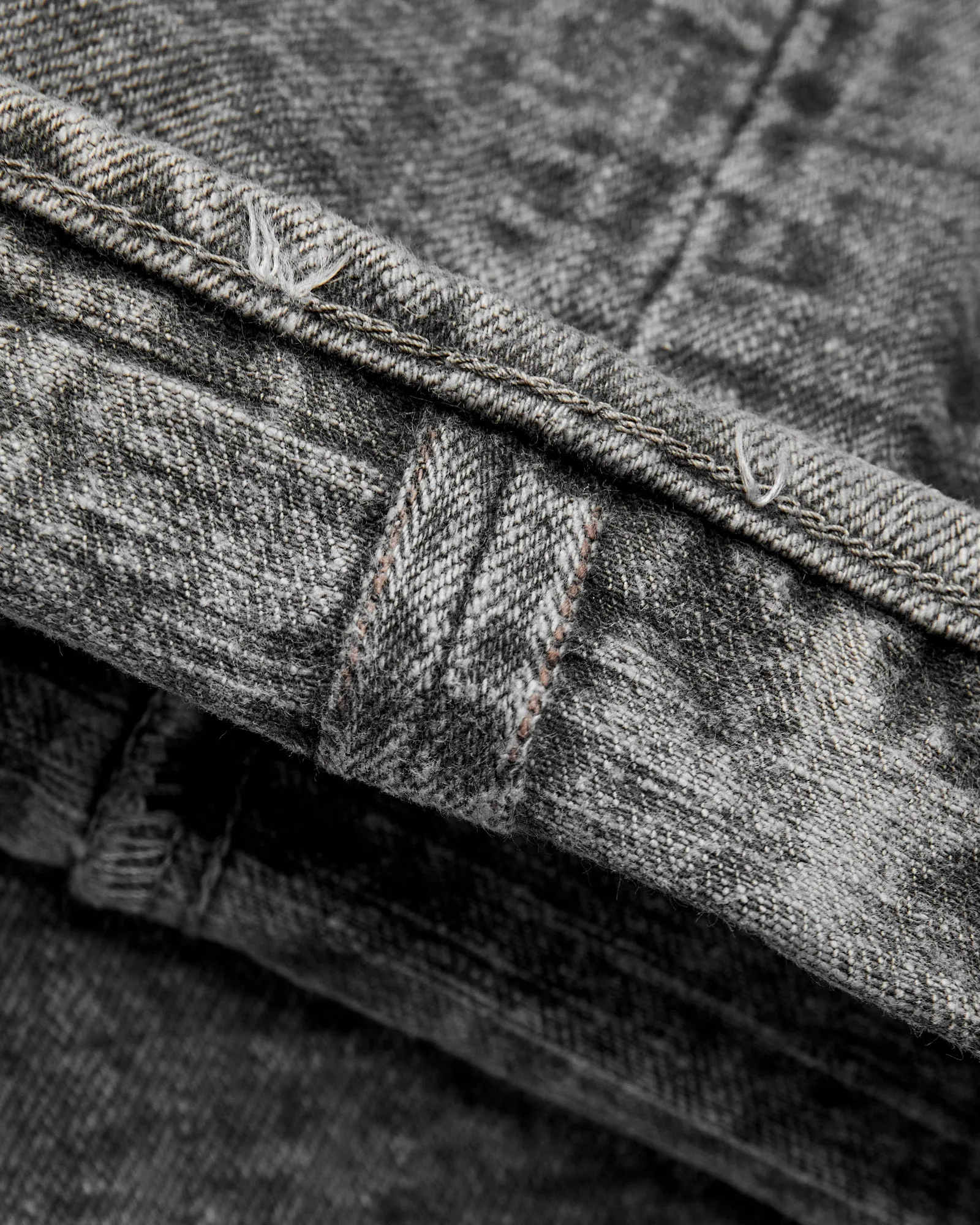 BOS710XX-SU "Shizen" 18oz Sumi Ink Selvedge Denim - Slim Straight Fit