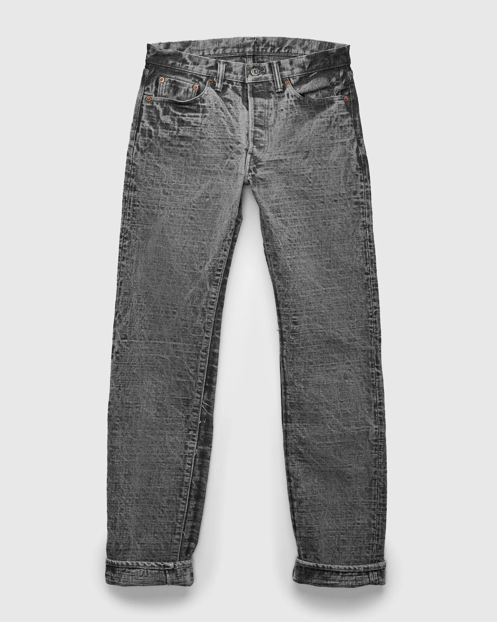 BOS710XX-SU "Shizen" 18oz Sumi Ink Selvedge Denim - Slim Straight Fit