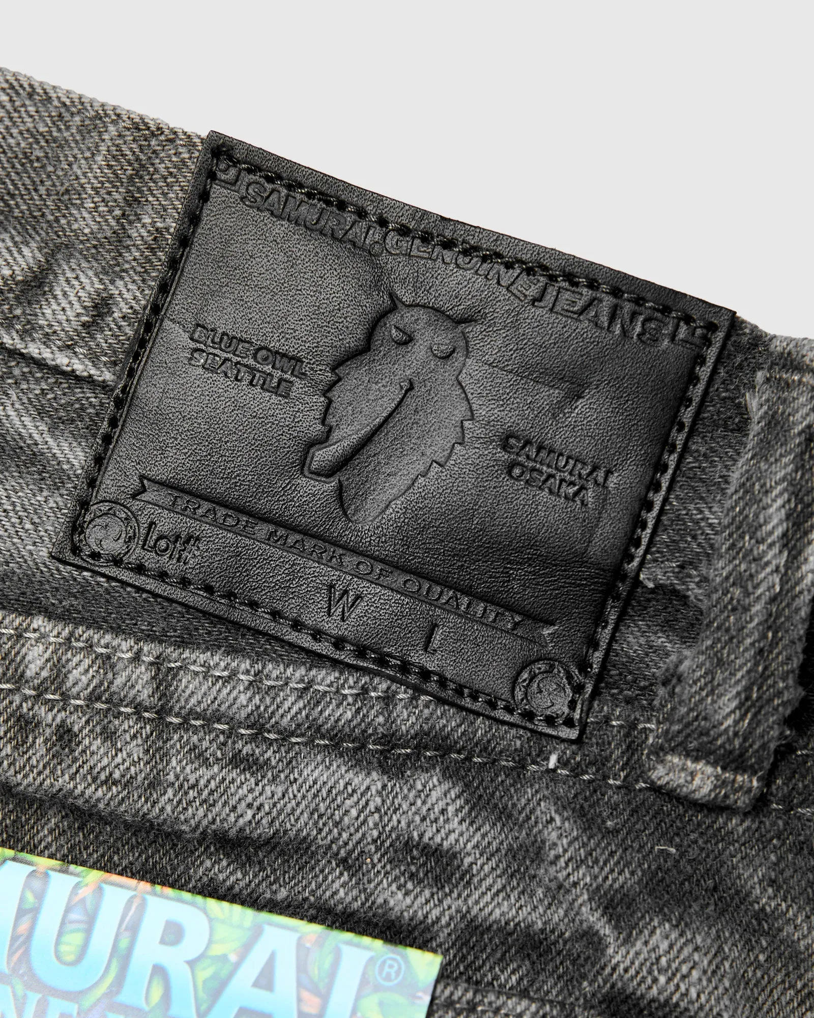 BOS710XX-SU "Shizen" 18oz Sumi Ink Selvedge Denim - Slim Straight Fit