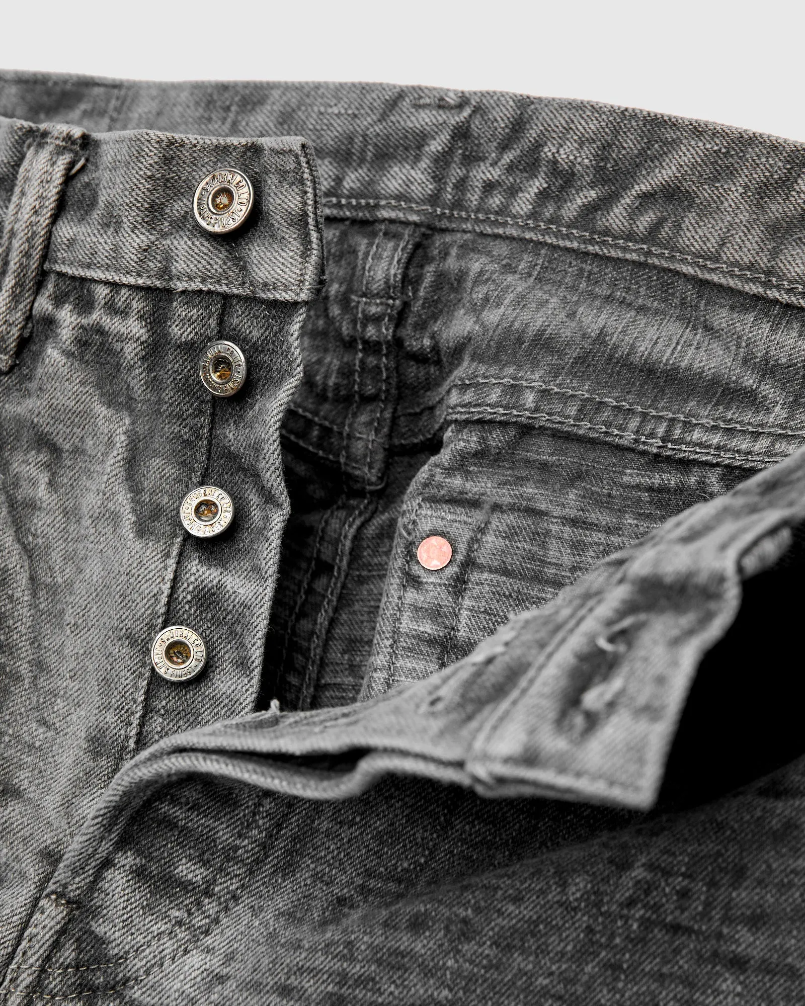 BOS710XX-SU "Shizen" 18oz Sumi Ink Selvedge Denim - Slim Straight Fit