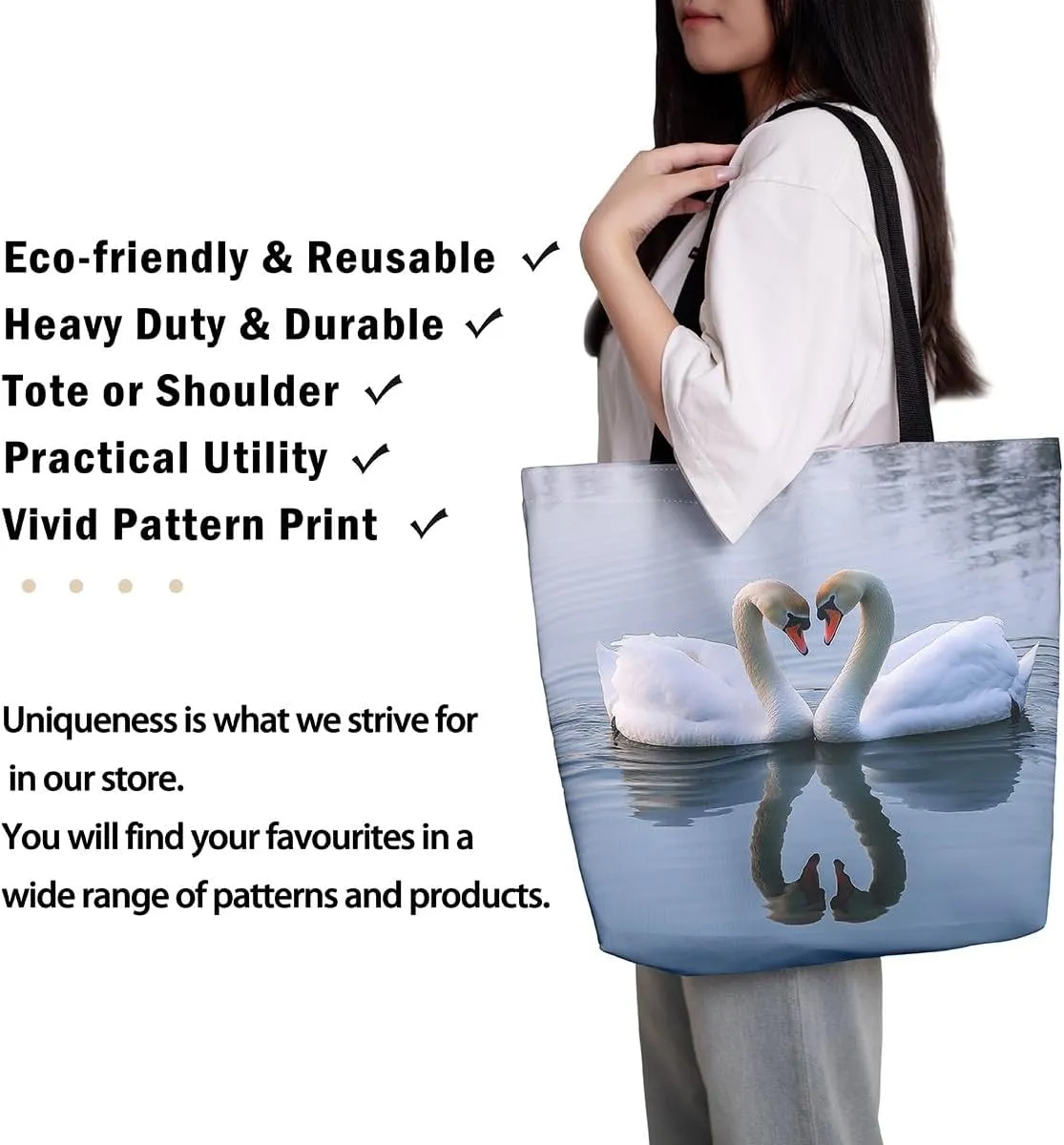 Botanical Canvas Tote Bag for Women,Tree Leaves Rustic Plant Leaf Travel Bag,Jungle Weed Reusable Cloth Cotton Bags