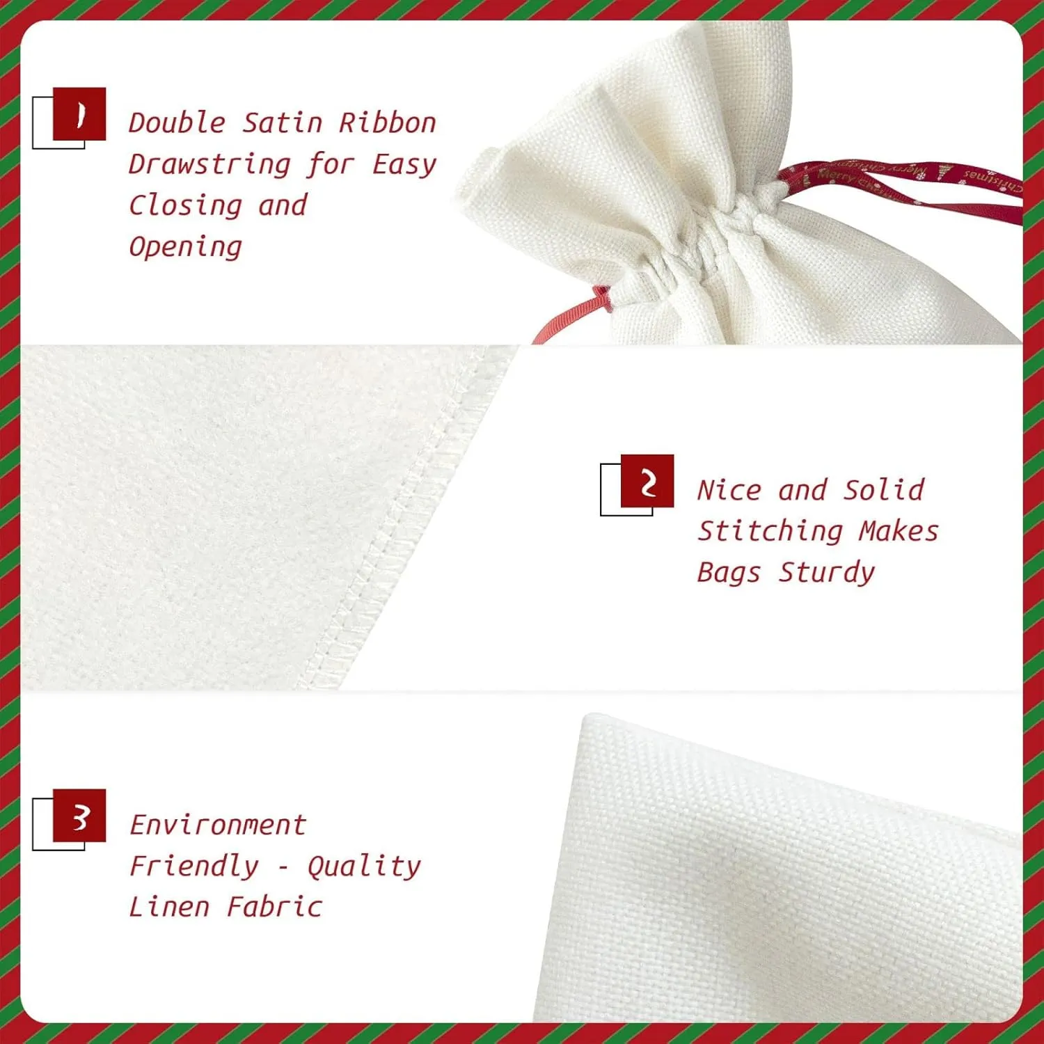 BrUgui Festive Gift Bags Set â€“ Reusable Packaging for Christmas, Birthdays, and Parties - Decorative Gift Pouches Rural Honey Bees flowers