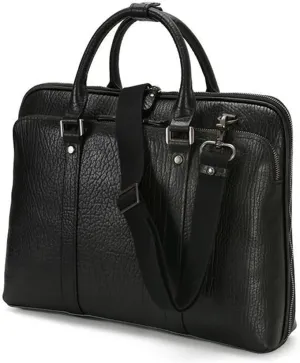 Business Men's Handbag Briefcase 15.6 Inch Shoulder Crossbody Bag Leather Men's Bags Computer Bag (D As Shown in The Figure)
