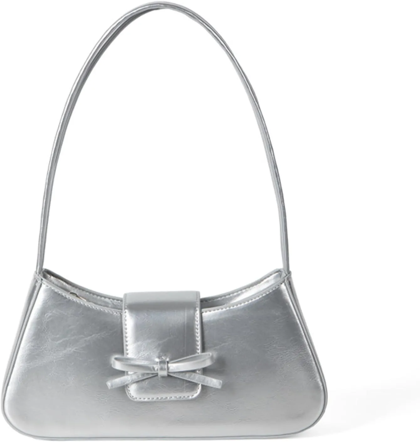 Cabernet Red Patent Leather Shoulder Bag - Coquette Handbag With Bow - Y2k Style Aesthetic Accessory