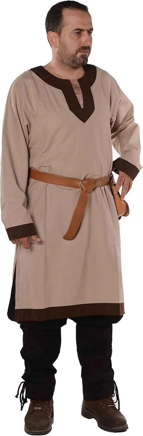 Calvina Costumes Arthur Medieval, Viking, LARP and Renaissance Tunic by Formen - Made in Turke