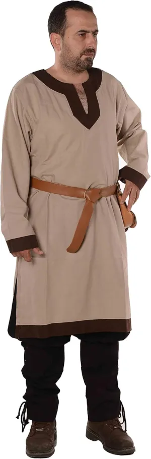 Calvina Costumes Arthur Medieval, Viking, LARP and Renaissance Tunic by Formen - Made in Turke