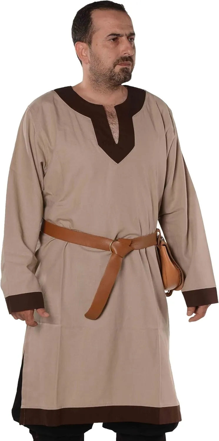 Calvina Costumes Arthur Medieval, Viking, LARP and Renaissance Tunic by Formen - Made in Turke