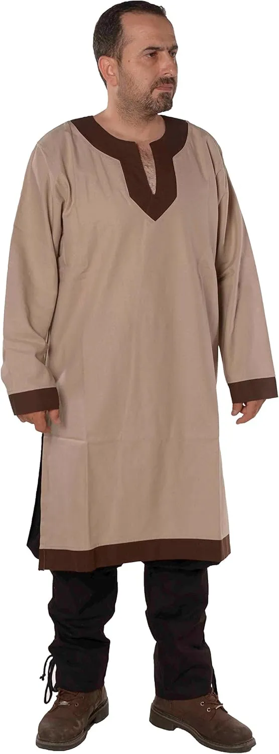 Calvina Costumes Arthur Medieval, Viking, LARP and Renaissance Tunic by Formen - Made in Turke