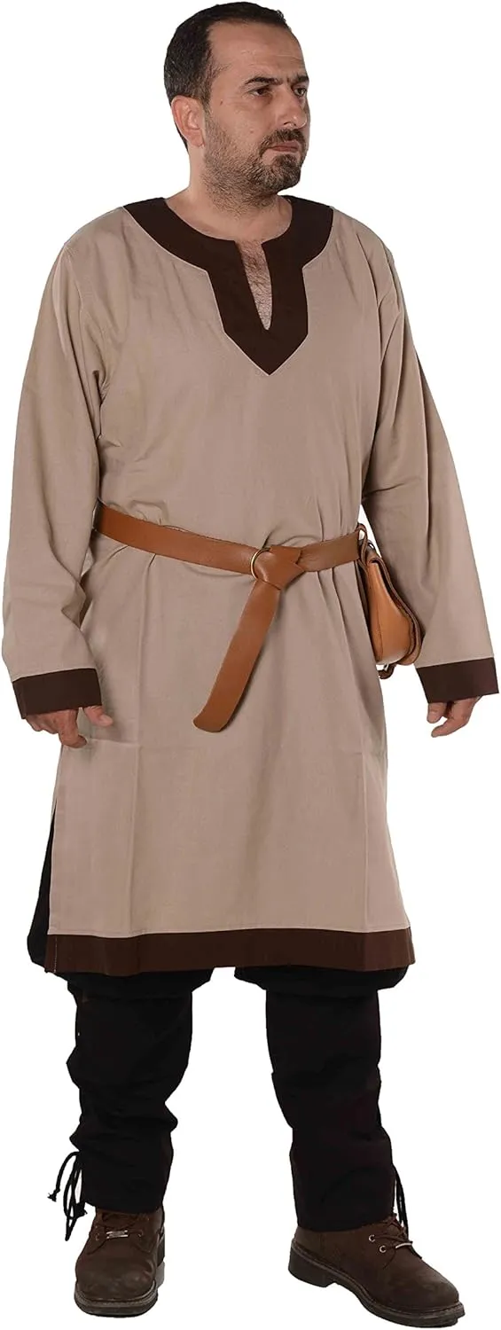 Calvina Costumes Arthur Medieval, Viking, LARP and Renaissance Tunic by Formen - Made in Turke