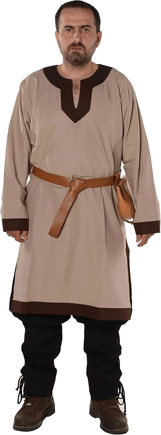 Calvina Costumes Arthur Medieval, Viking, LARP and Renaissance Tunic by Formen - Made in Turke