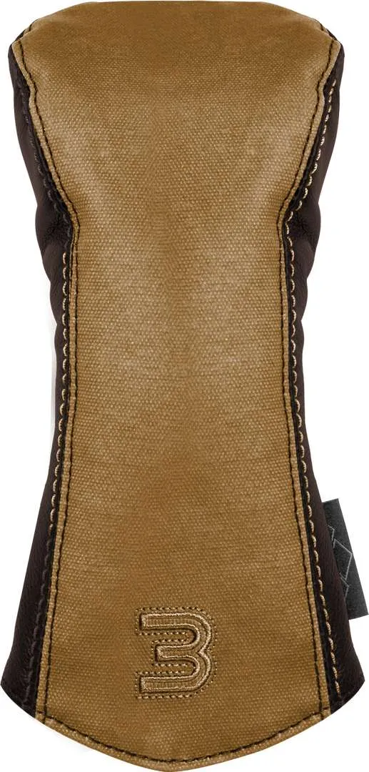 Canvas/Leather Headcover 3-Wood