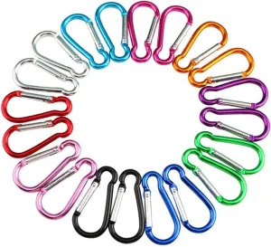Carabiner Clips Carabiner for Keys Chain Mini Gourd-Shaped Aluminum Alloy Keychain Clip Hook Lock Travel Hiking Camping