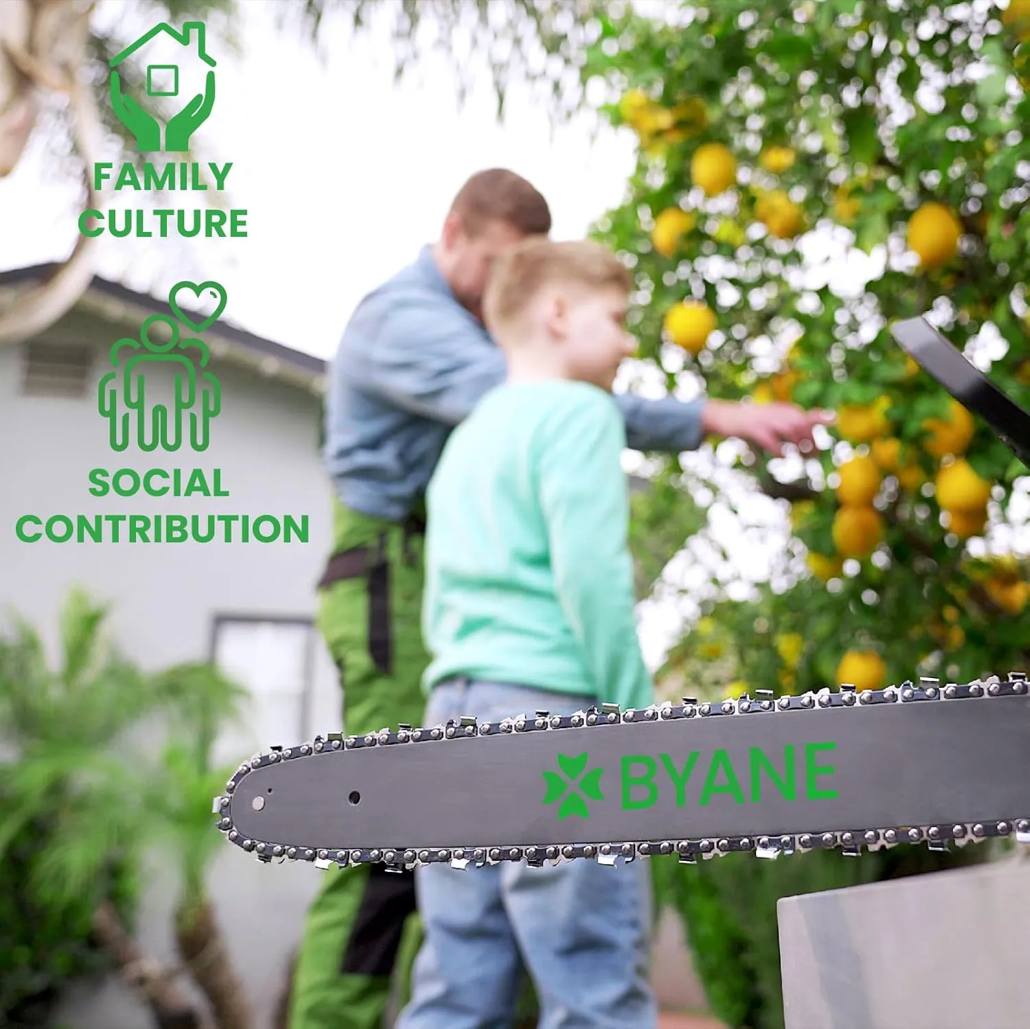 Carbide Chainsaw Chain 16 Inch, 3/8" LP Pitch, 050" Gauge, 56 Drive Links, Gifts for Men, Father's Day Gifts, Fits Craftsman, Poulan, Ryobi, Echo, Greenworks, and More- S56 (1 Chain).