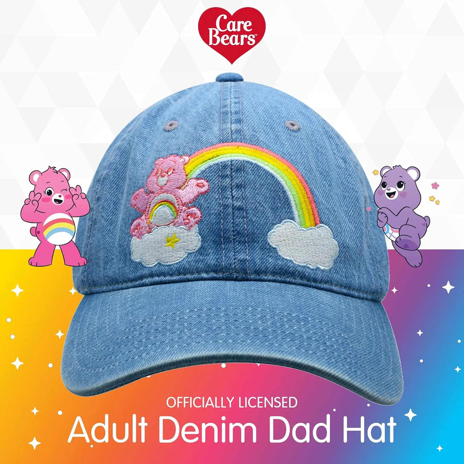 Care Bears Dad Hat, Adult Baseball Cap with Curved Brim