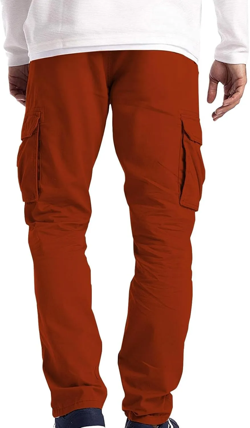 Cargo Pants for Men Tactical Jogging Pants Baggy Wide Leg Sweatpants Elastic Waist Jogger Pants with Multi Pockets