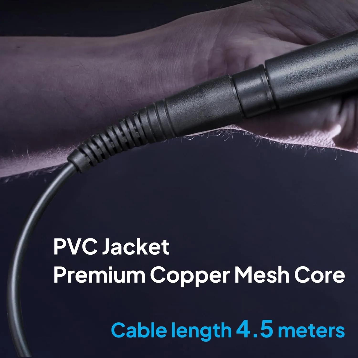 CAROL XLR Female to 6.35mm (1/4 inch) Microphone Cable #1090035-15 Feet | Black | One-Piece Integrated Design | Compatible with XLR Preamps and Audio Accessories