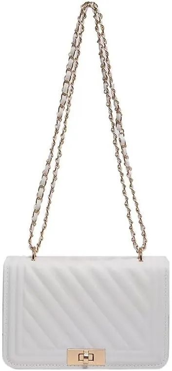 Casual Thread Lock Trendy Personalized Fashion Small Square Bag for WomenChain Simple Single Shoulder Crossbody Bag