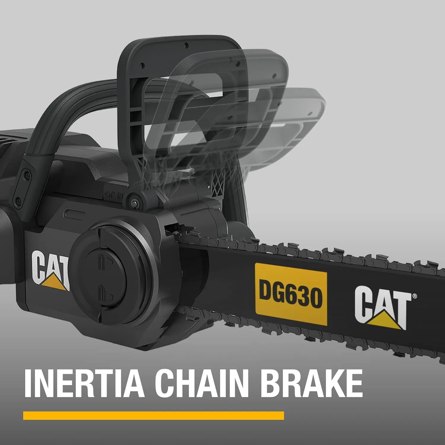 Cat DG630 60V Brushless 16” Chainsaw, Battery Chainsaw with Tool-Free Chain Tensioning, Electric Chainsaw Cordless with Chain Brake for Safety – Battery & Charger Included
