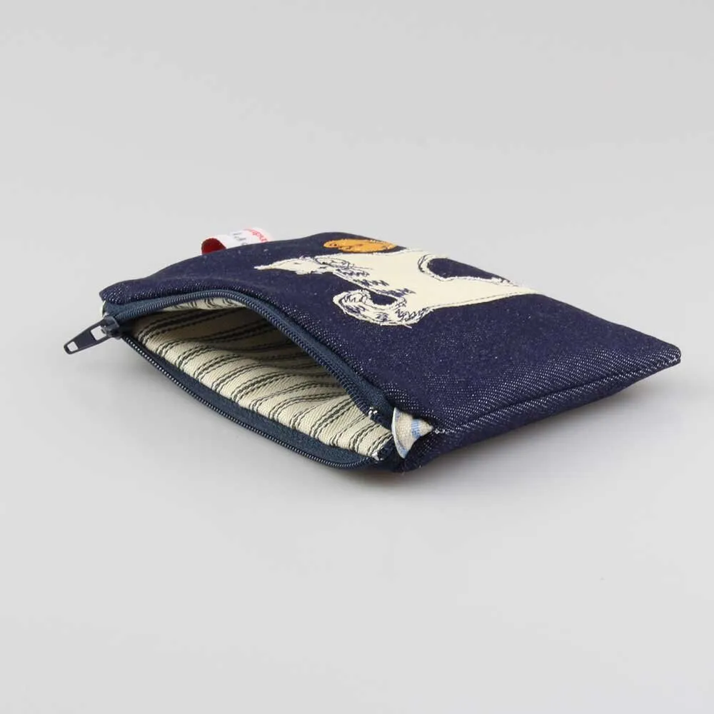 Cat Embroidered Coin Purse - Poppy Treffry