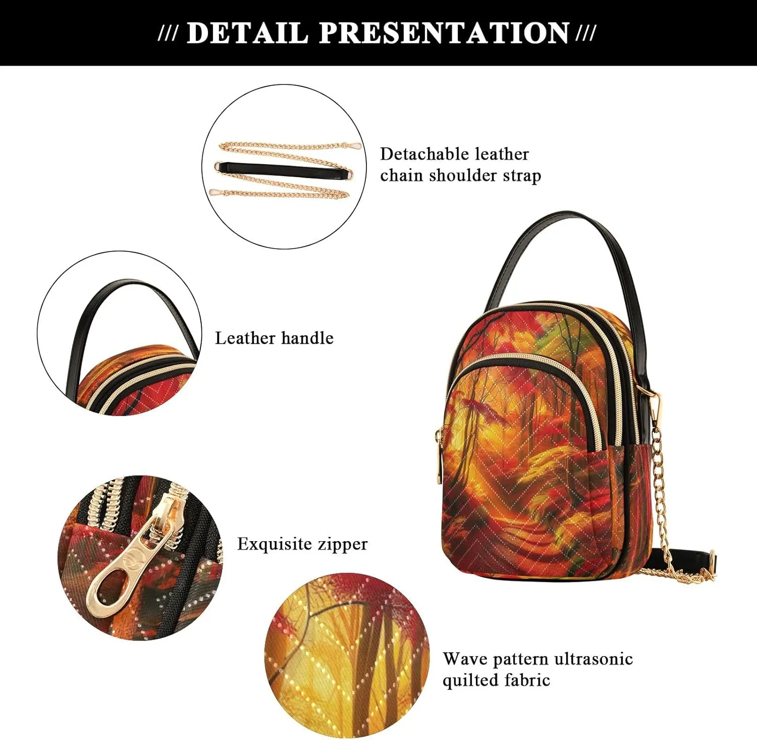 Cat Sleep on Moon Travel Purses Anti Theft Crossbody, Handbags for Women Trendy Everyday Bags for Women