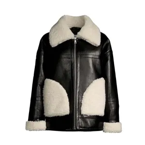 Catalina Faux Leather & Shearling Jacket