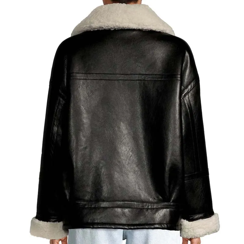 Catalina Faux Leather & Shearling Jacket