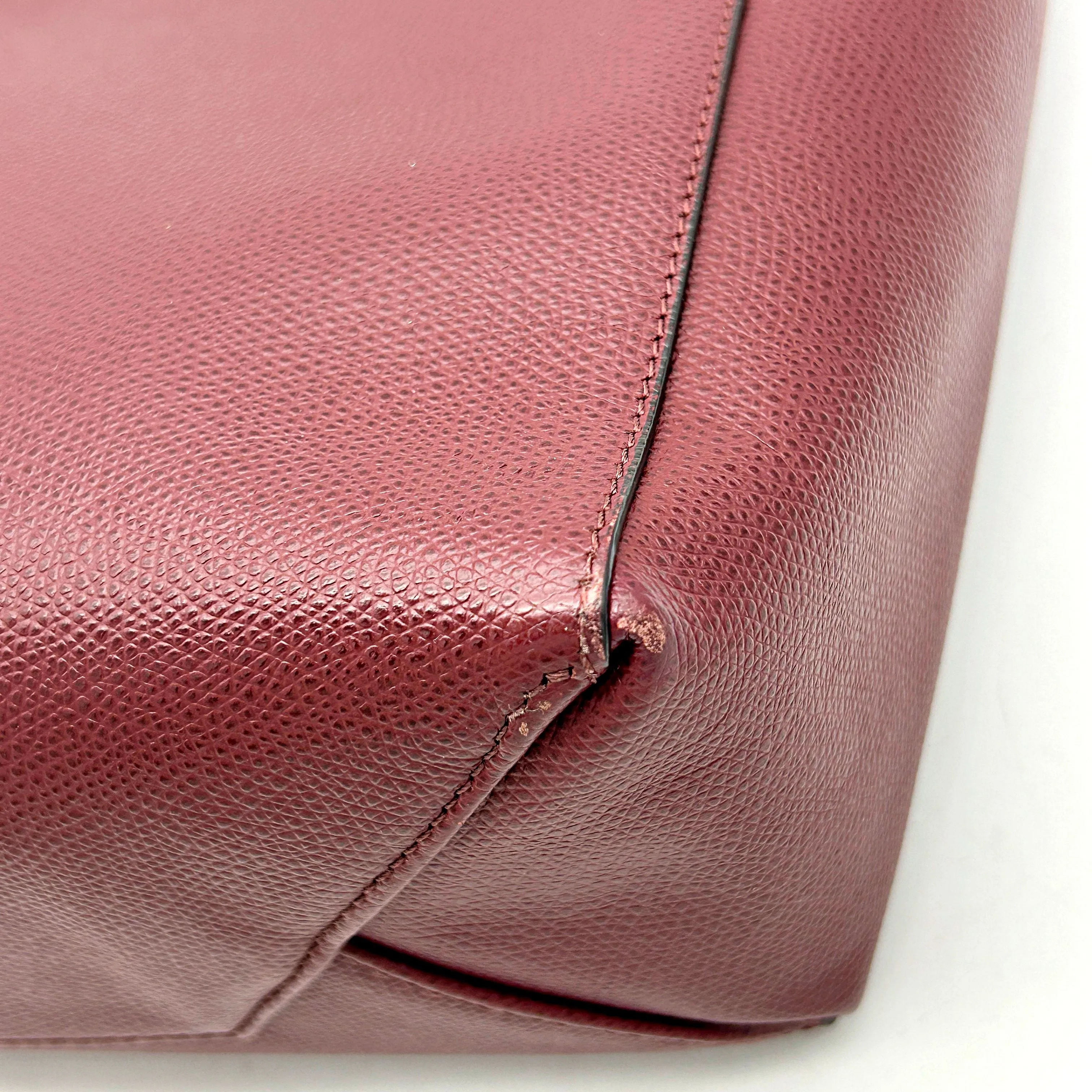 Celine Small Vertical Cabas Tote - Burgundy Totes, Handbags LA24467