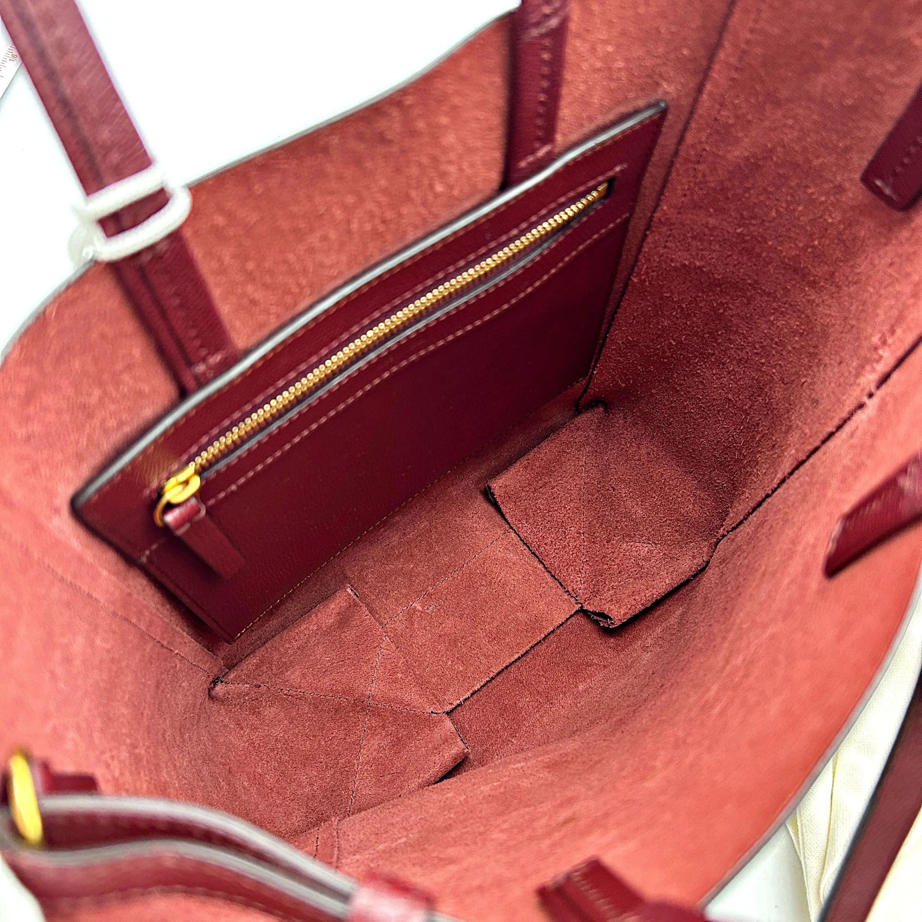 Celine Small Vertical Cabas Tote - Burgundy Totes, Handbags LA24467