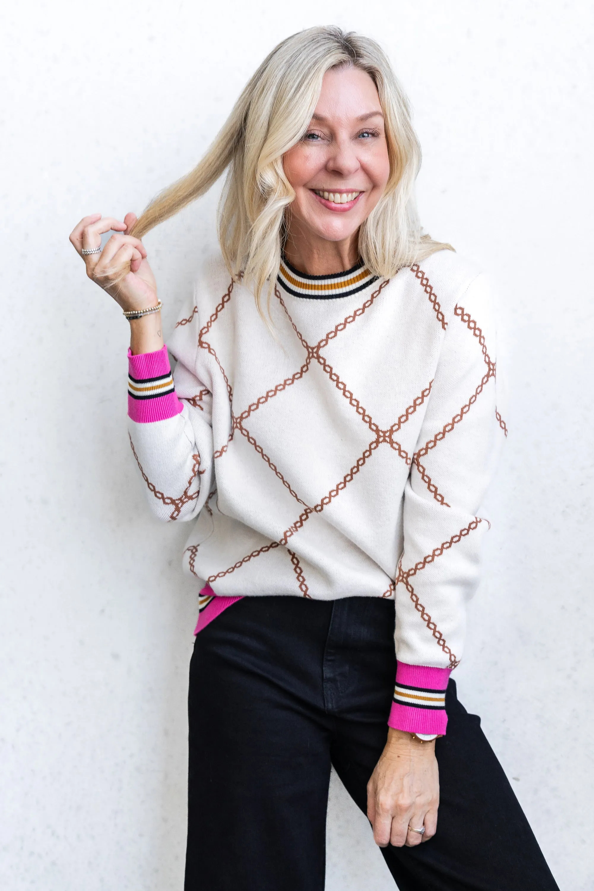 Chain Knit - Latte