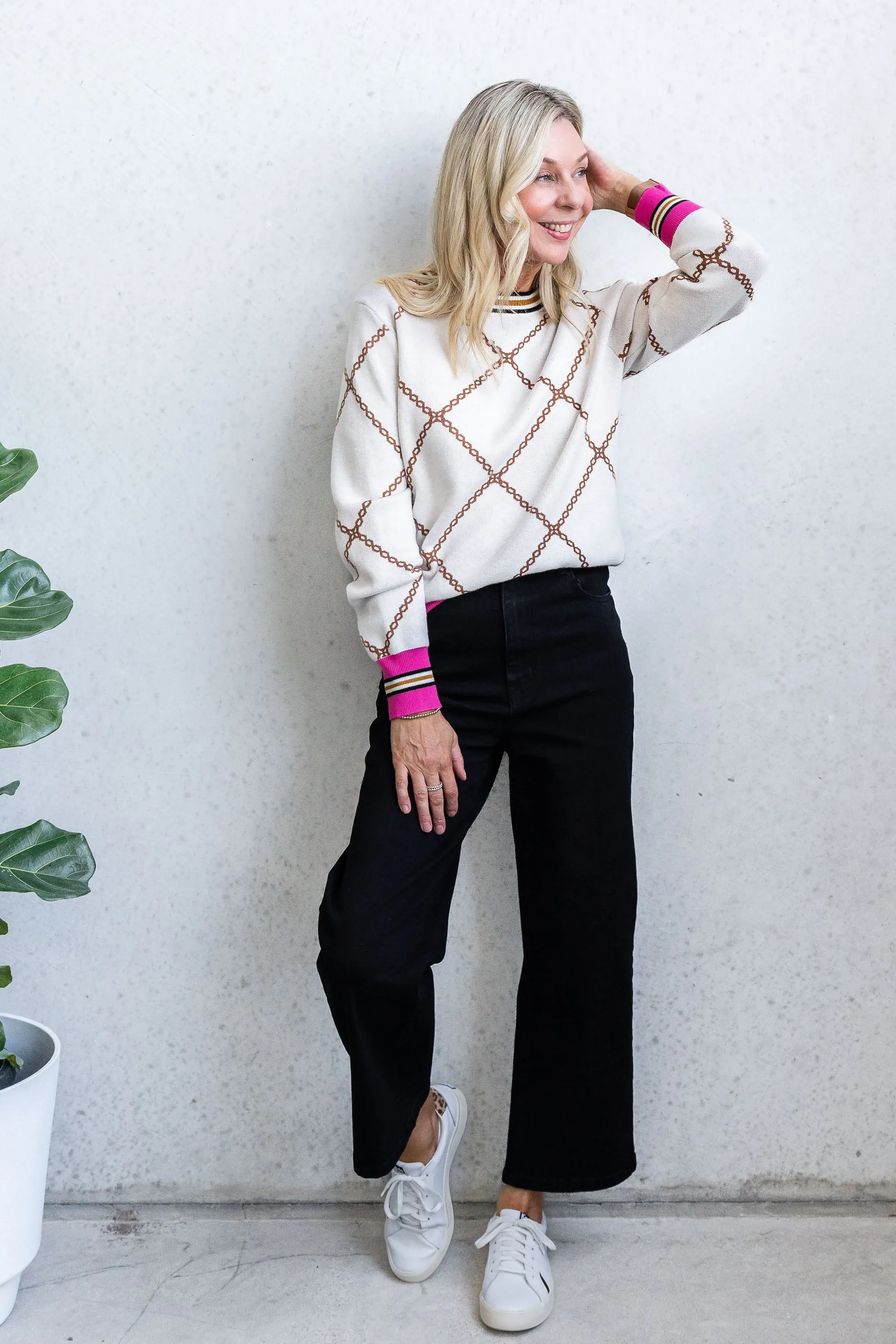 Chain Knit - Latte