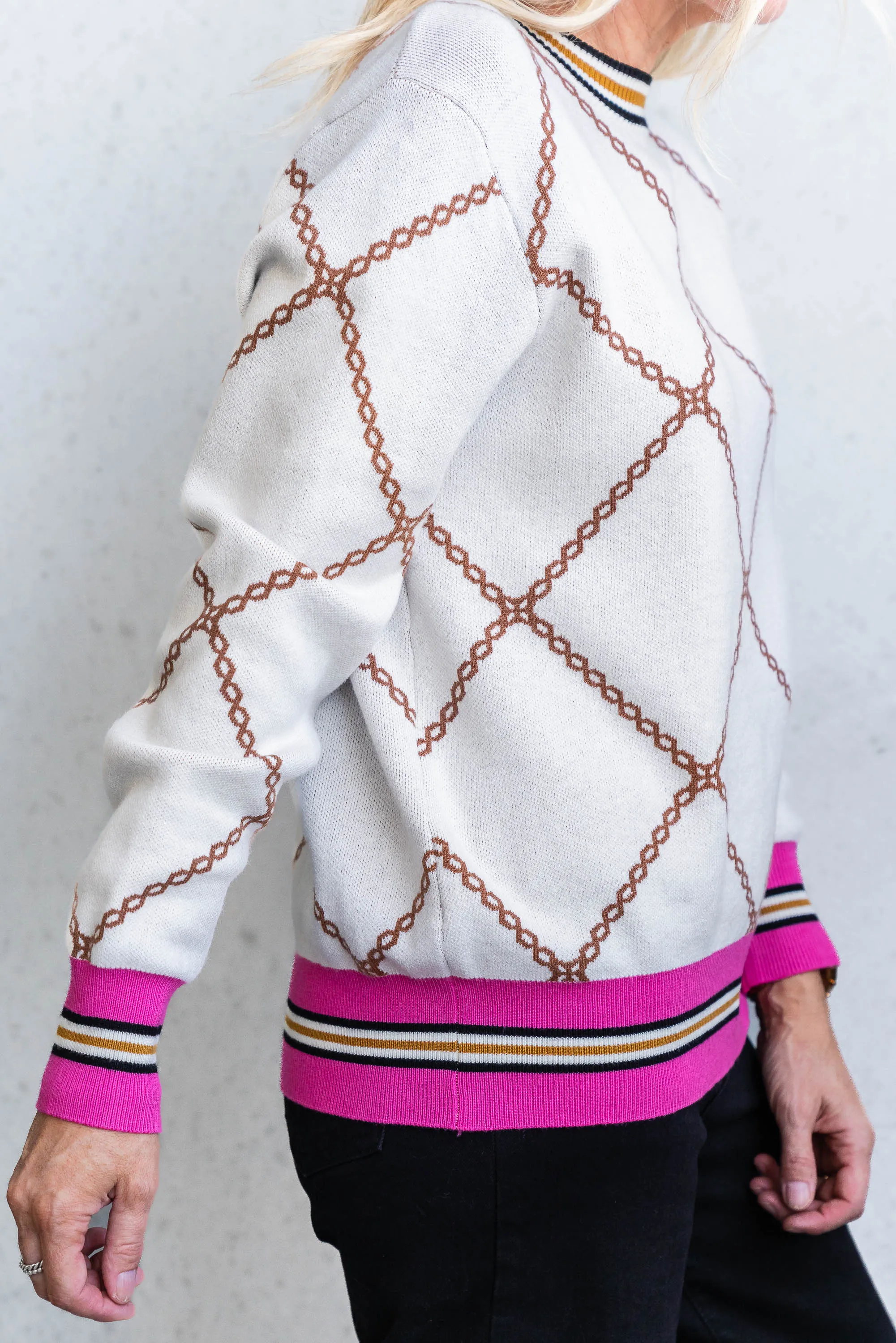 Chain Knit - Latte