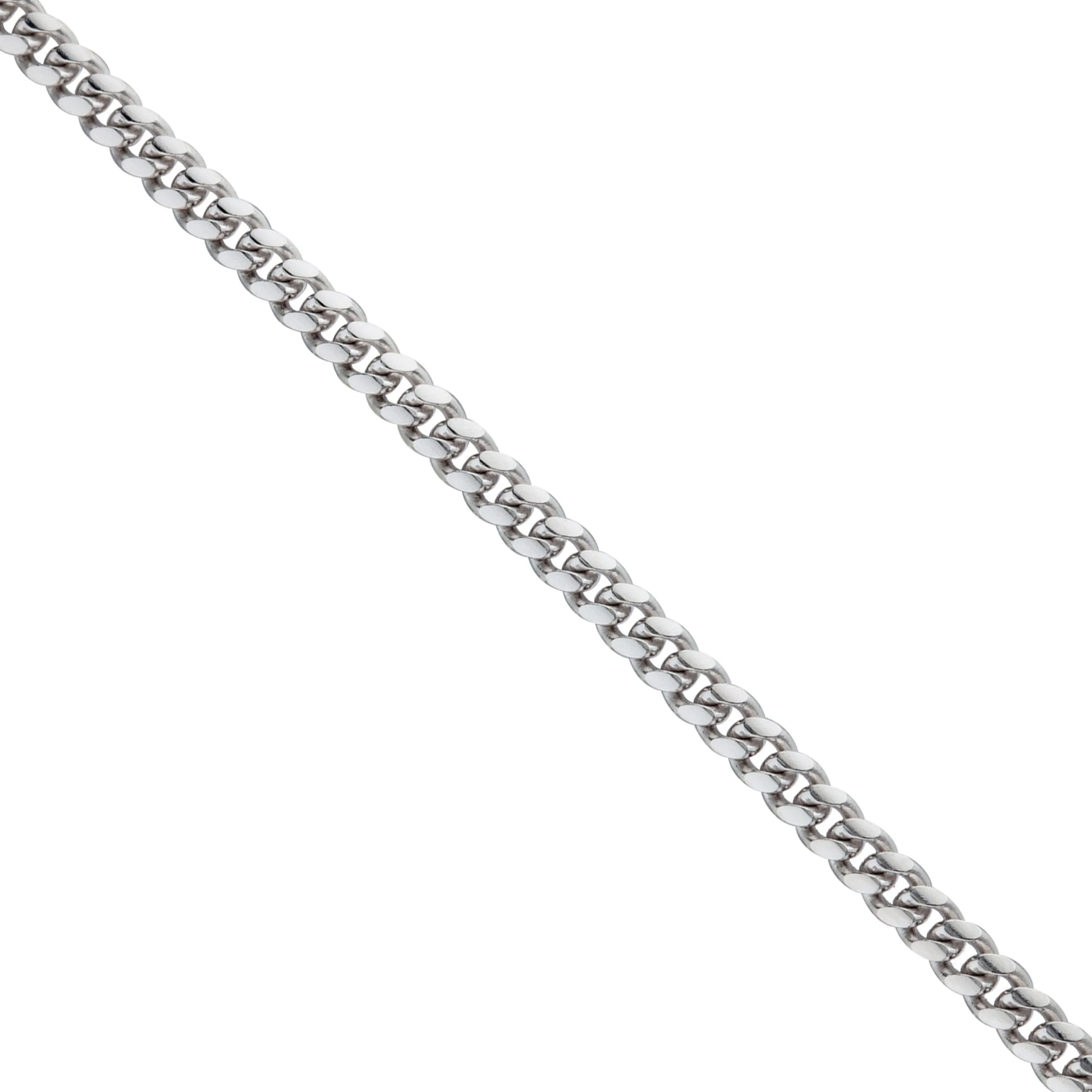 Chain Miami Silver Necklace Italian 925 Sterling Chic Streamlined Curb Link Cuban