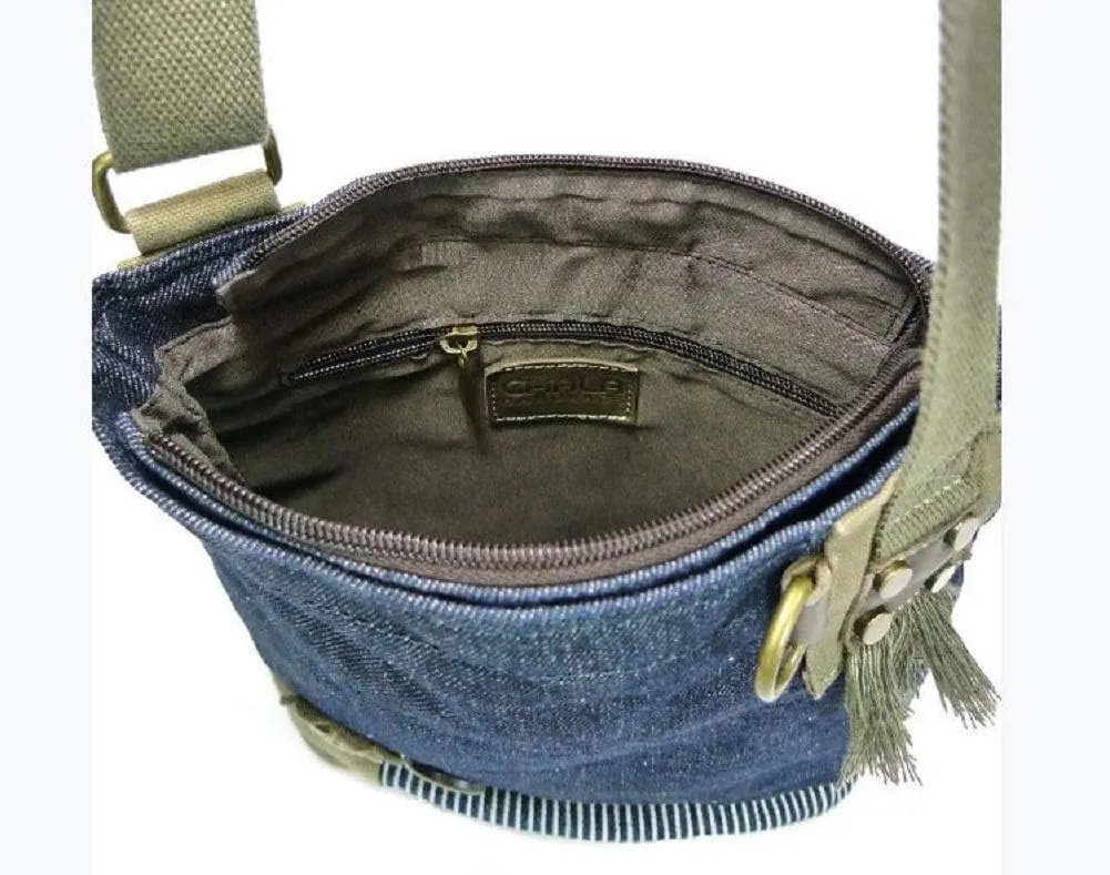 Chala Patch Crossbody, Washed Canvas Handbag, Zipper Top , Animal Prints