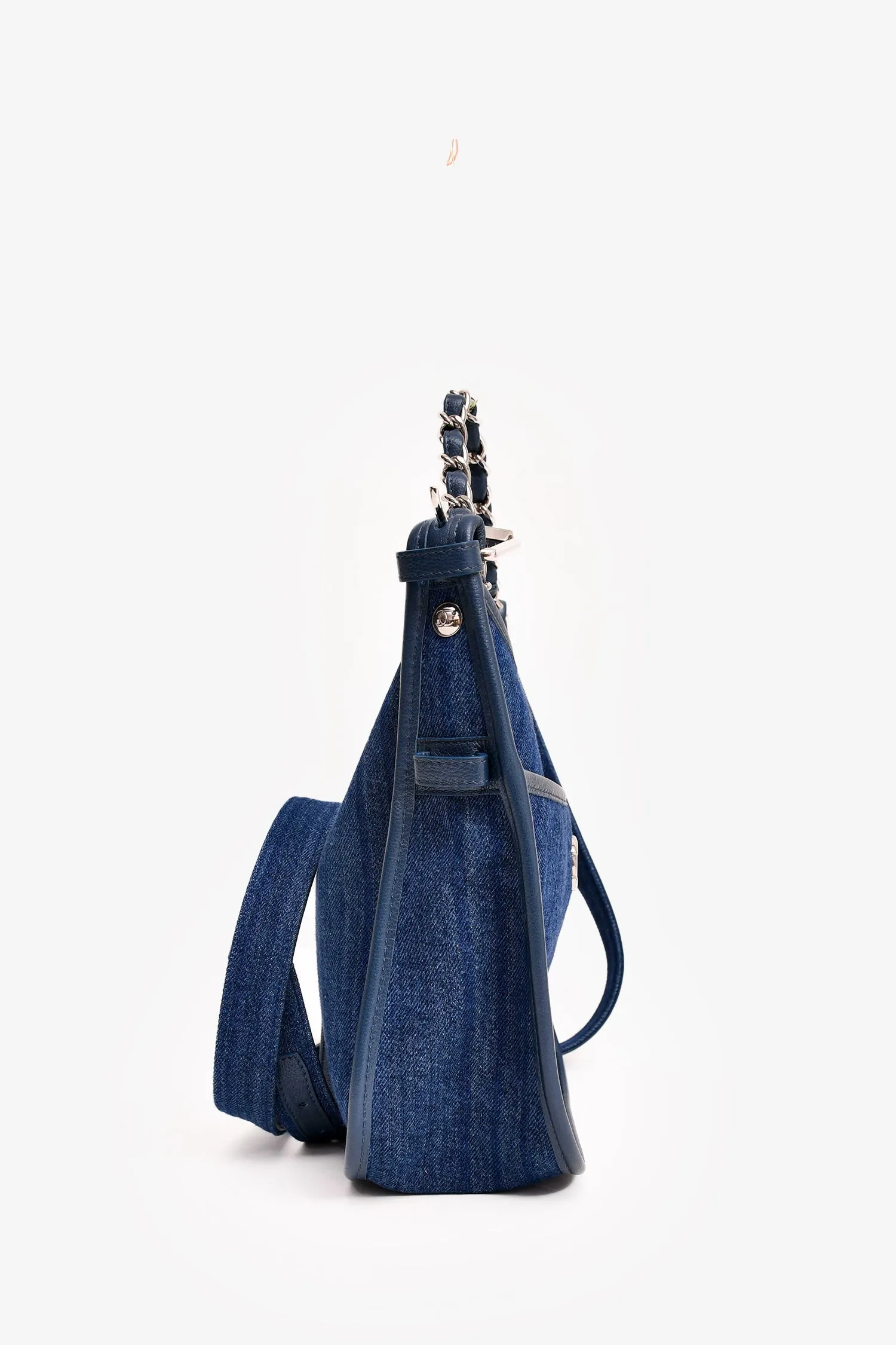 Chanel™ 2017/18 Navy Denim Small Jungle Stroll Crossbody Bag