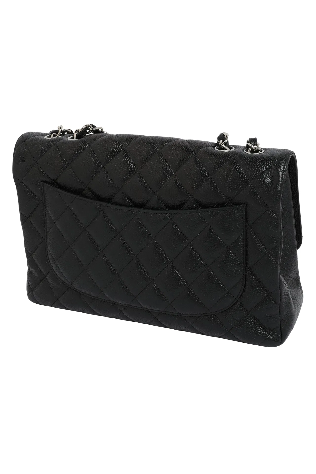 CHANEL Caviar Quilted Single Flap Bag Large