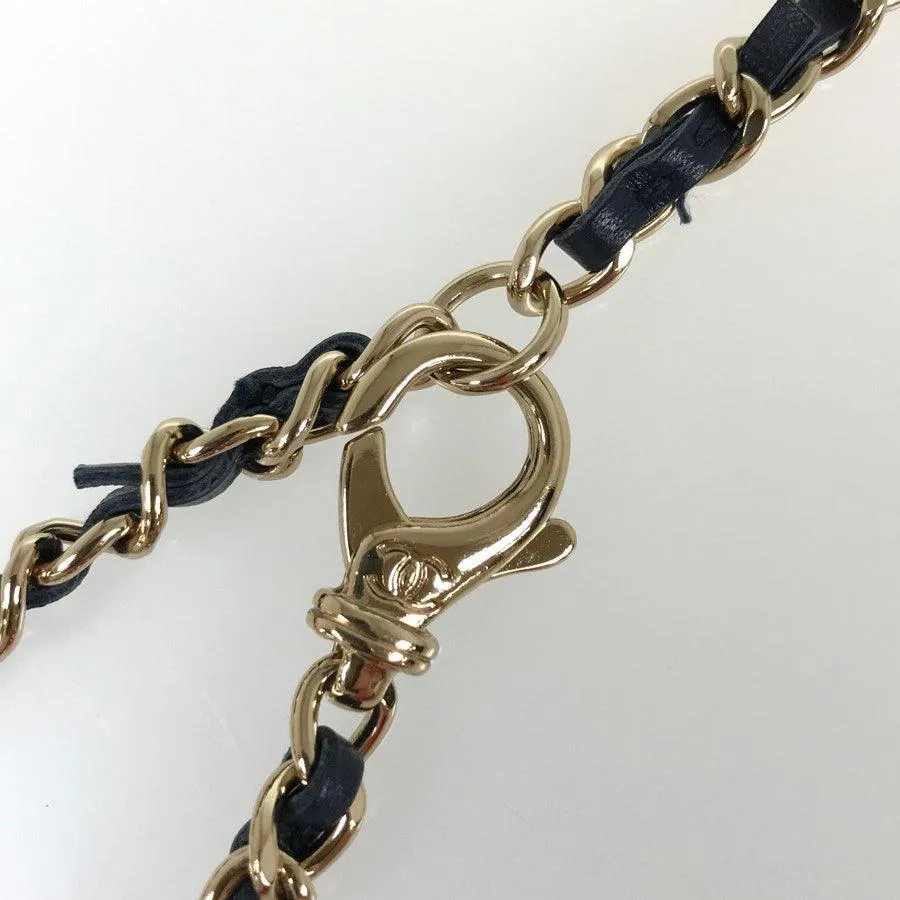 CHANEL CC Denim Mini Flap Quilted Bag Chain Purse
