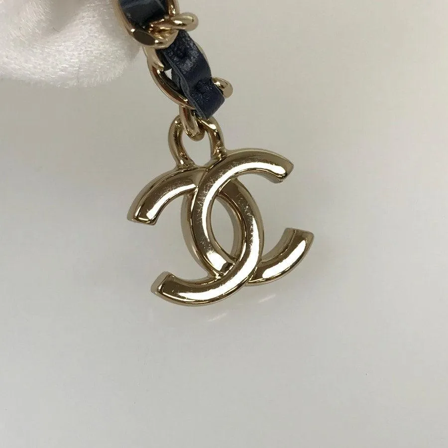 CHANEL CC Denim Mini Flap Quilted Bag Chain Purse
