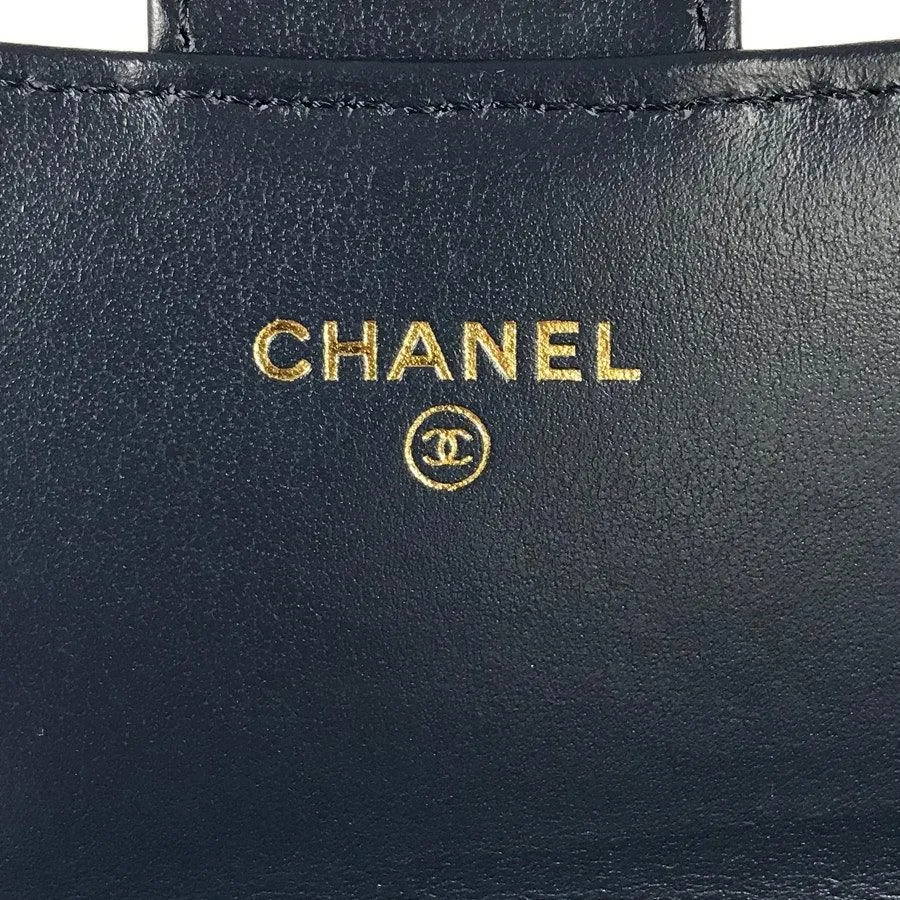 CHANEL CC Denim Mini Flap Quilted Bag Chain Purse