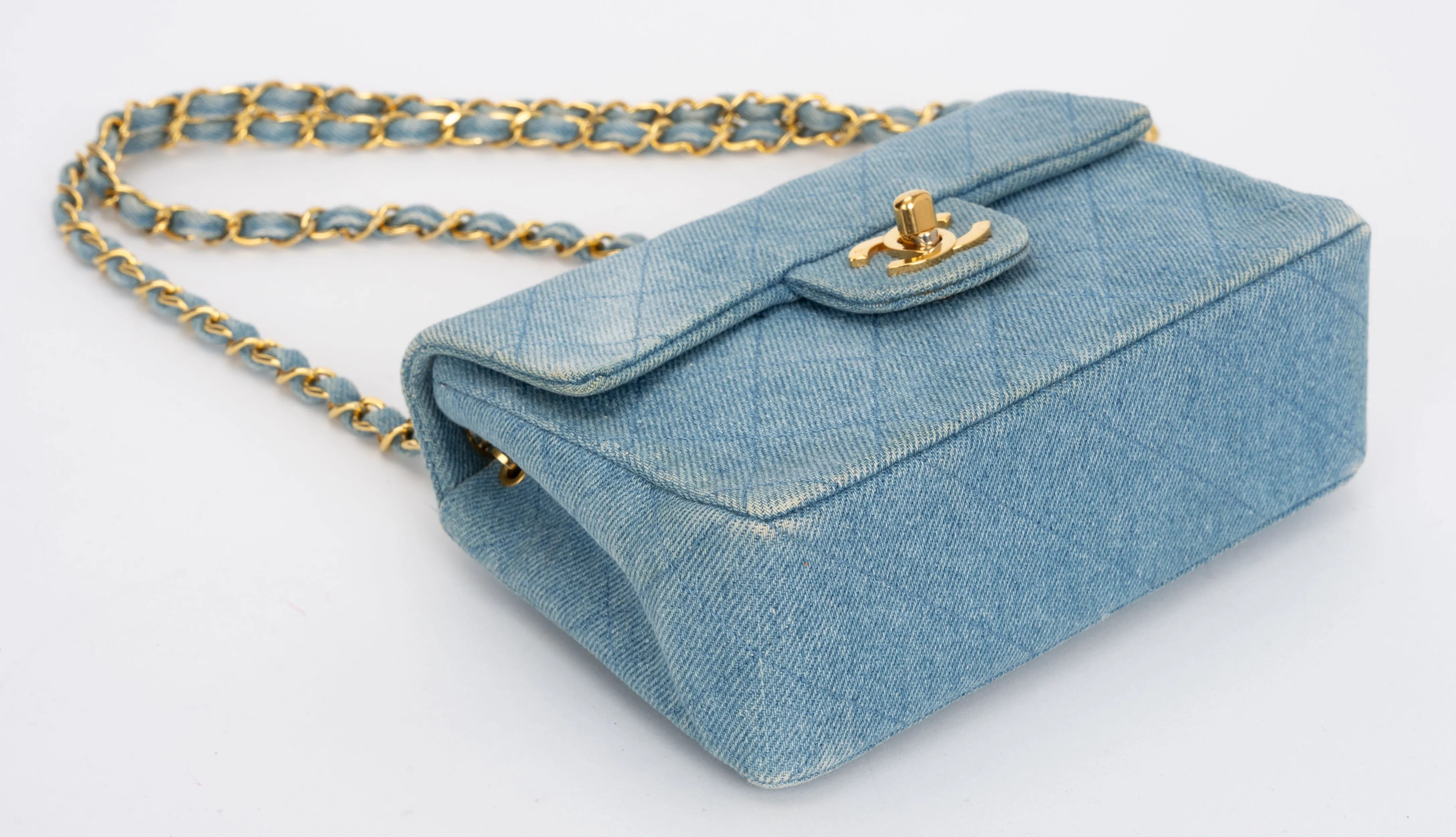 Chanel Denim Quilt Flap Crossbody