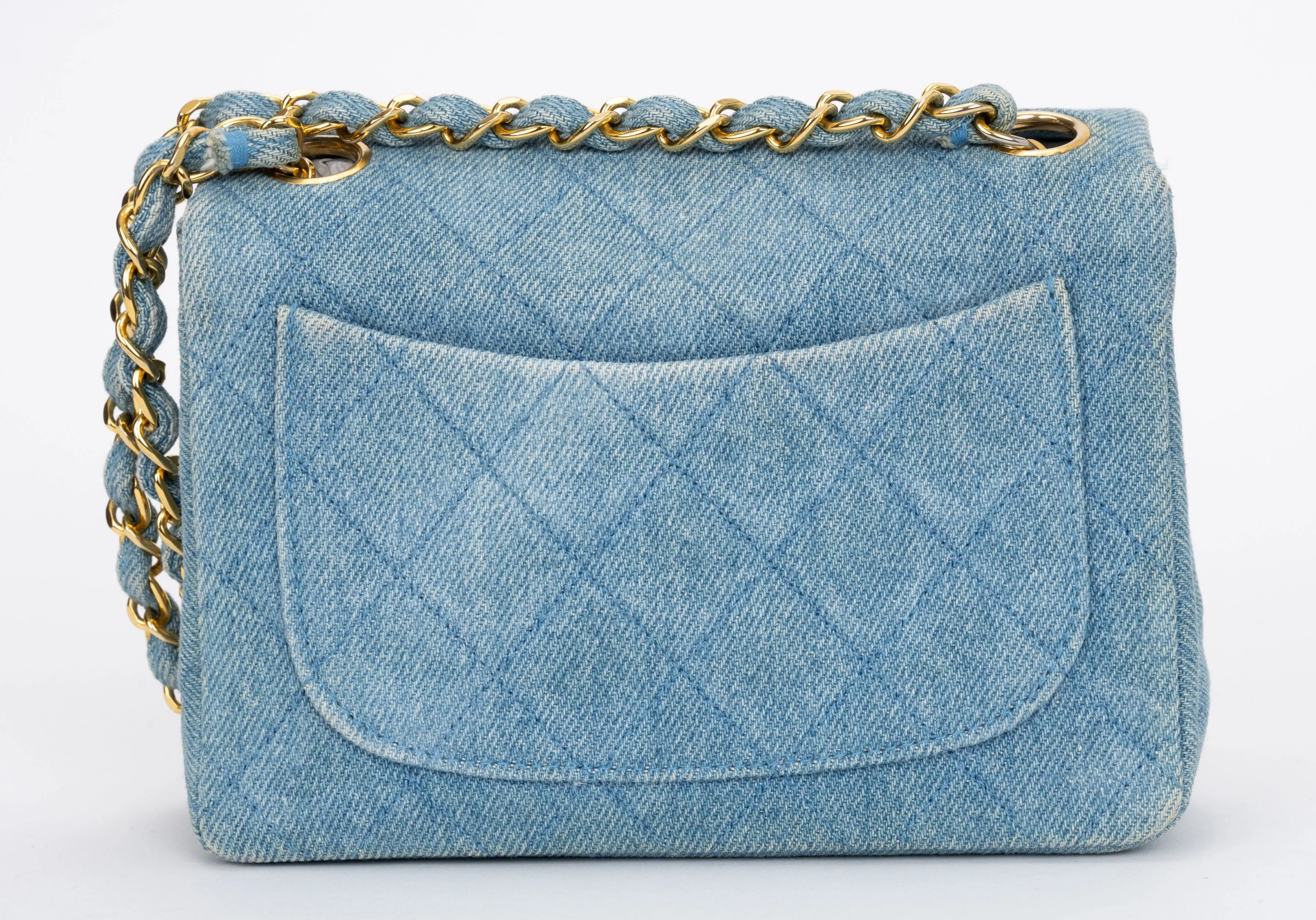 Chanel Denim Quilt Flap Crossbody