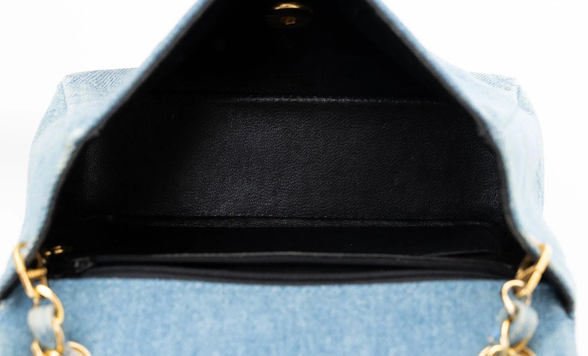 Chanel Denim Quilt Flap Crossbody