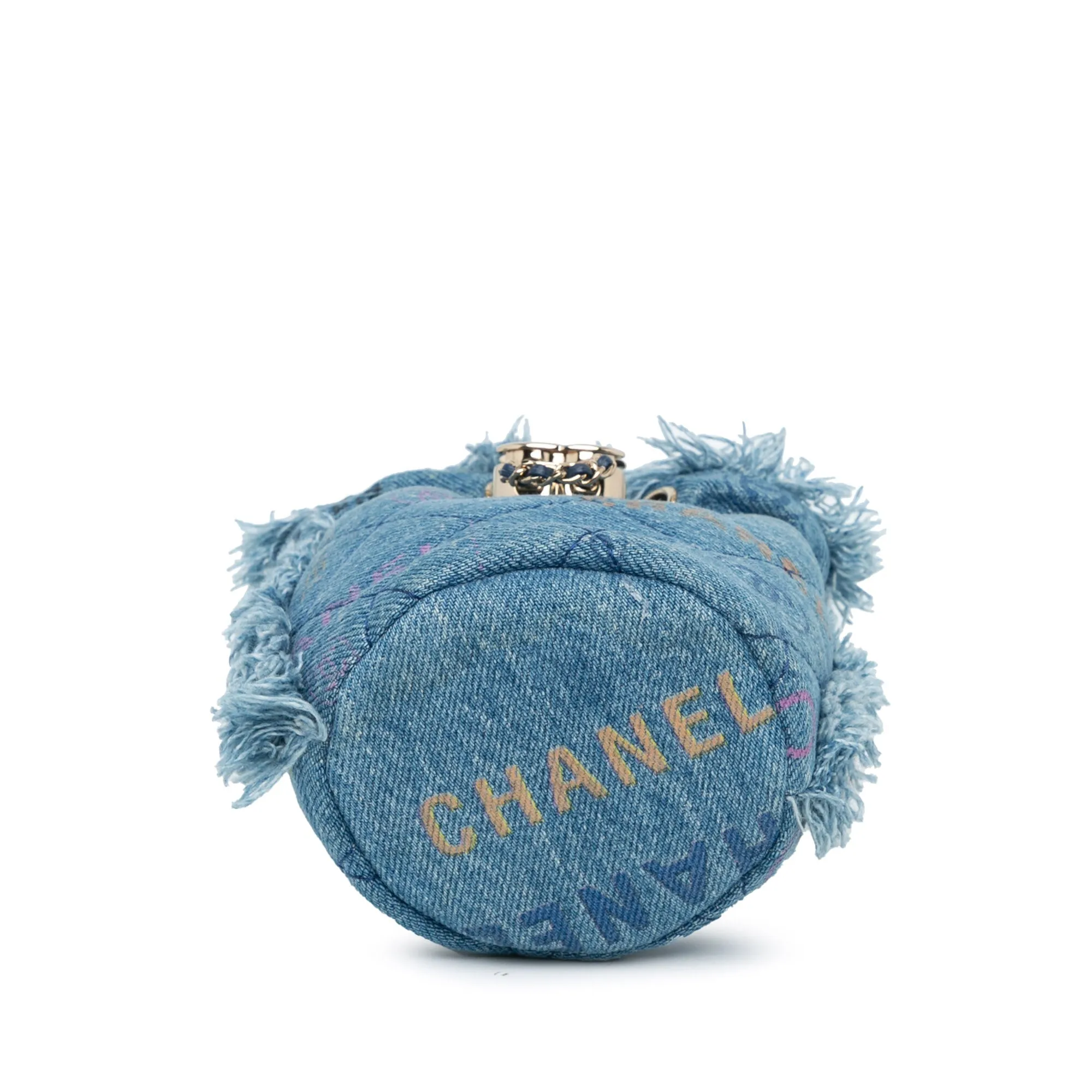 Chanel Mini Denim Mood Bucket with Chain (20509)