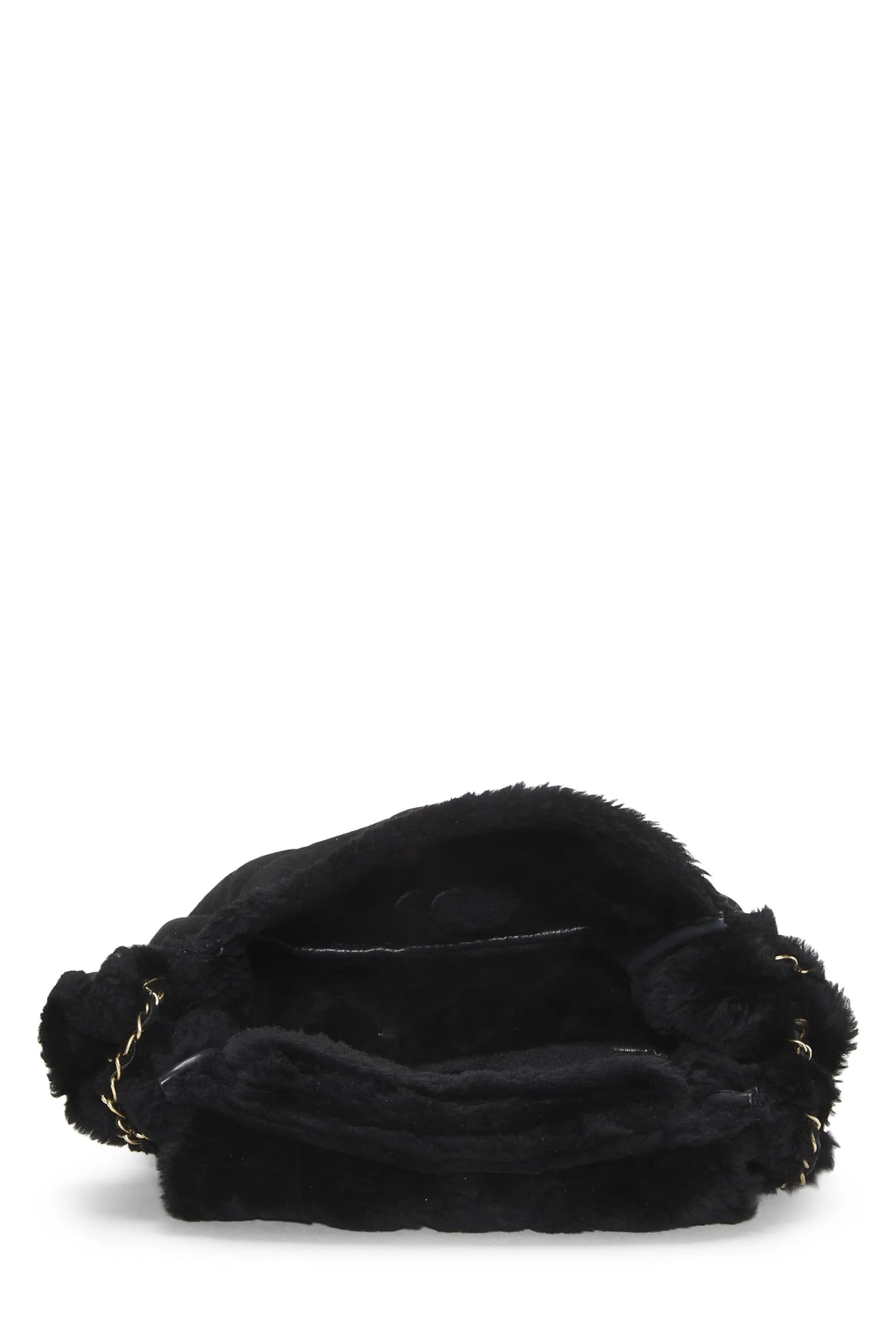 Chanel, Streamlined Shearling Small, Black Shoulder  Bag Trending sale Black