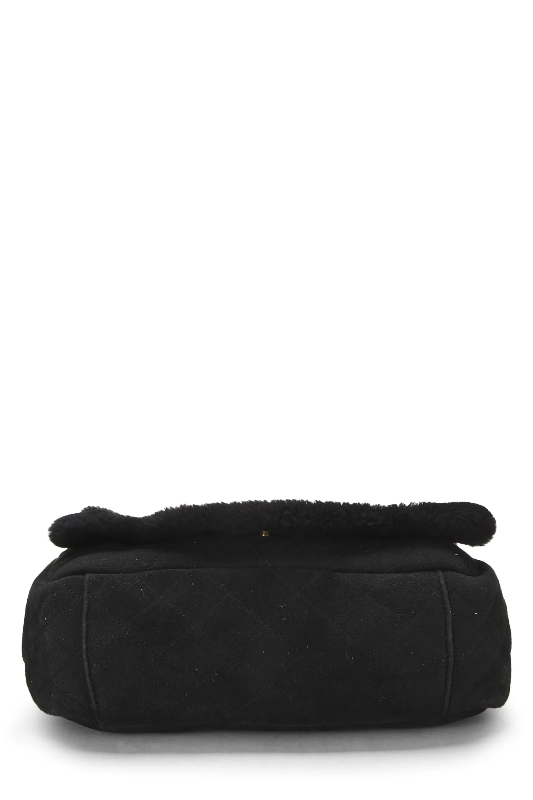Chanel, Streamlined Shearling Small, Black Shoulder  Bag Trending sale Black
