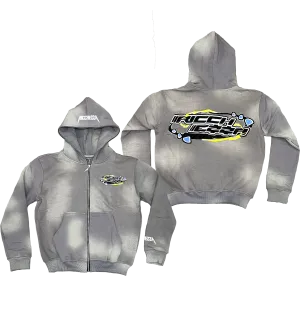 Chezza Clouded Full Zip Hoodie (Grey)