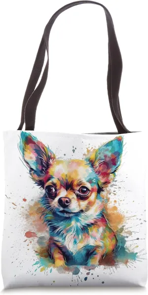 Chihuahua Essence with Impressionistic Pooch Tote Bag